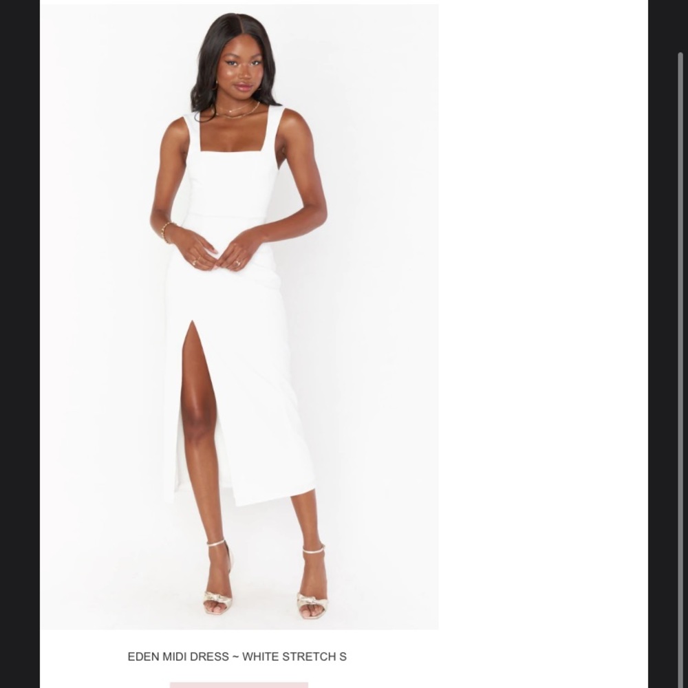 NWOT Show Me Your Mumu White Eden Midi Dress